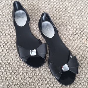 STUART WEITZMAN Black Jelly De Orsay
